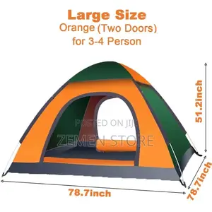 የመስክ ድንኳን Automatic Camping Tent Up To 3-4 Persons