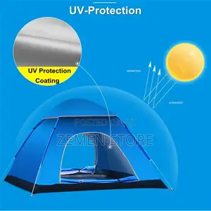 የመስክ ድንኳን Automatic Camping Tent Up To 3-4 Persons