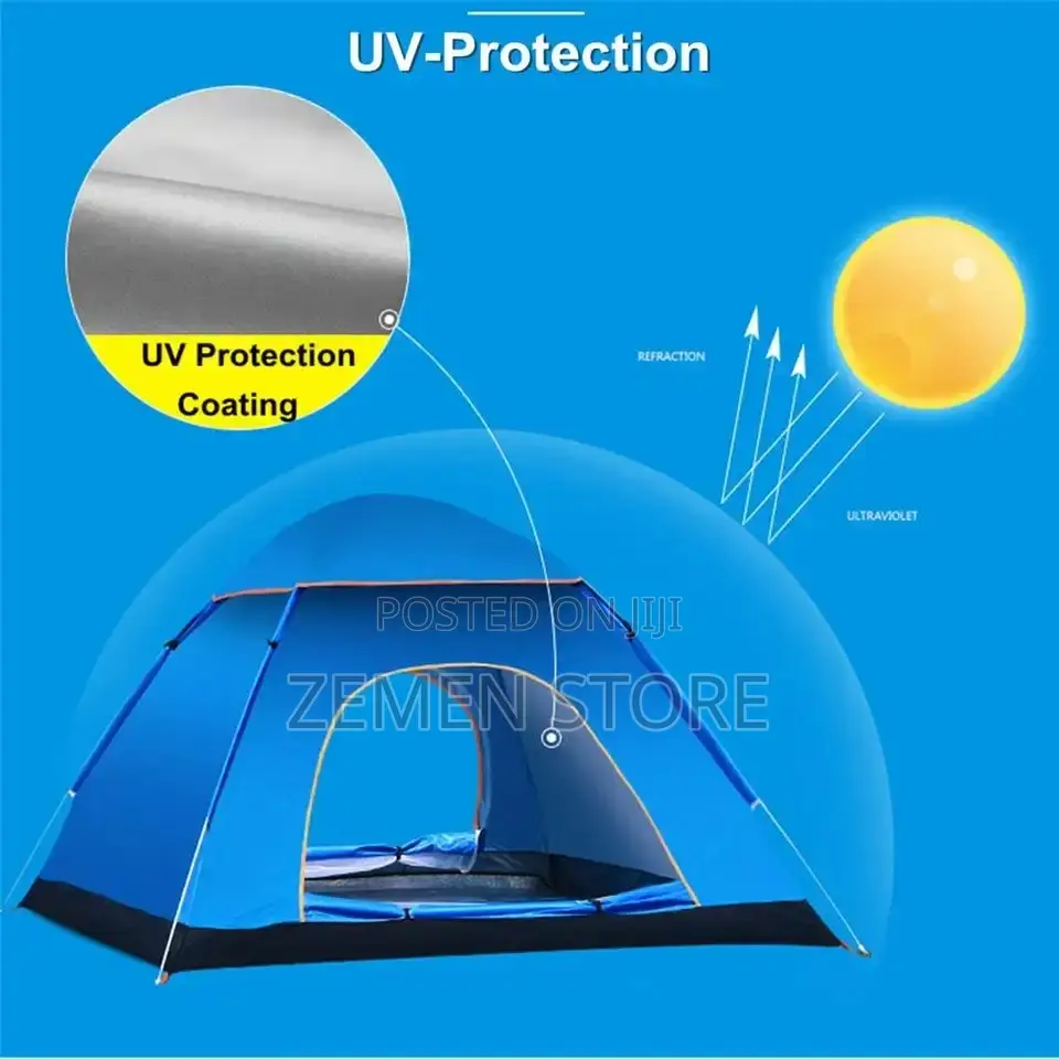 የመስክ ድንኳን Automatic Camping Tent Up To 3-4 Persons