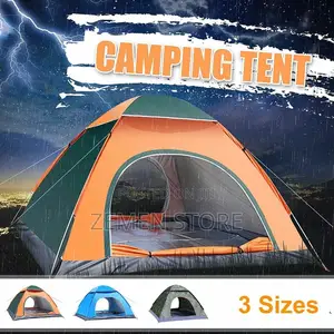 የመስክ ድንኳን Automatic Camping Tent Up To 3-4 Persons
