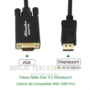 DP Displayport to Vga Cable 1080P Cable 1.5M