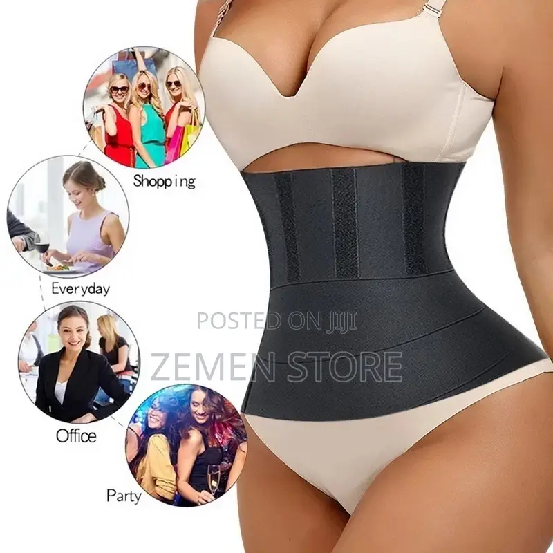 ቦርጭ የሚሰበስብ ስብ የሚያቃጥል Waist Training Corset Adjustable Wrap