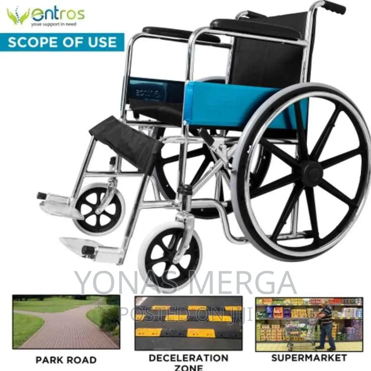 NYZABDL Transport Wheelchairs, Luxury Folding Wheelchair