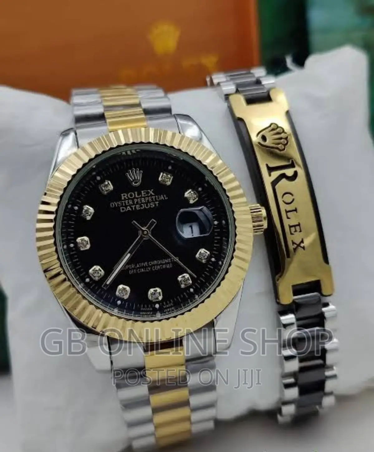 Rolex Watch +Rolex Bracelet + Luxury Watch Box