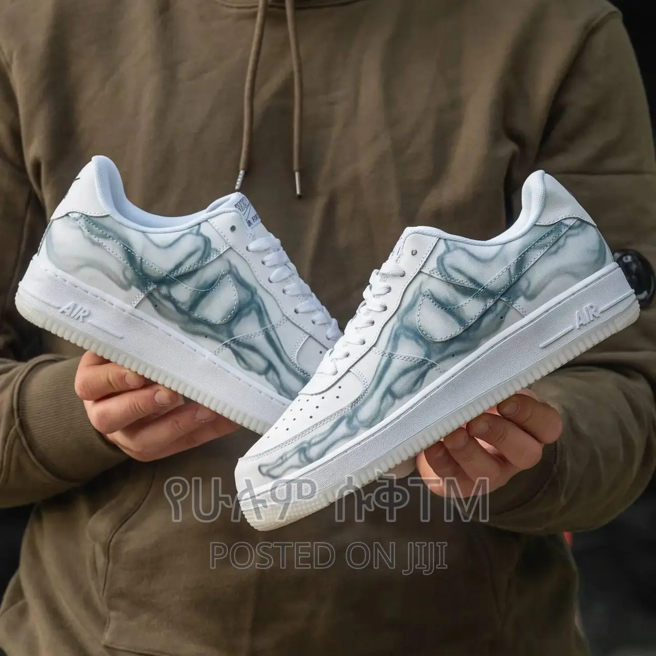 Original Nike Air Force 1 Skeleton QS Shoes