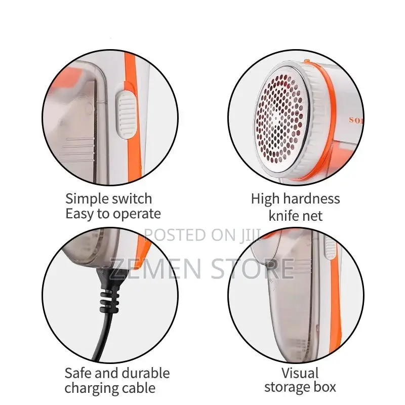 ከልብስ ላይ አላስፈላጊ ጥጥ እና ቆሻሻ ማፅጃ Sokany Electric Lint Remover