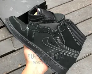 Original Air Jordan 1 X Travis Scott ‘Black Phantom’ Shoes