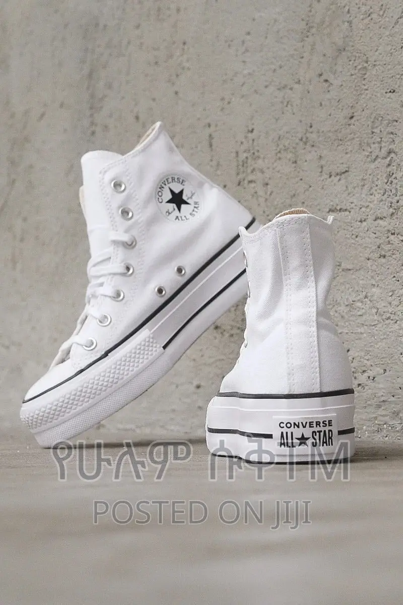 Original Converse All Star Platform’Triple White’ Shoes