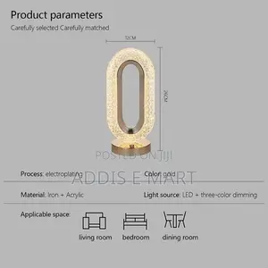 ክሪስታል Led የጠረጴዛ መብራት