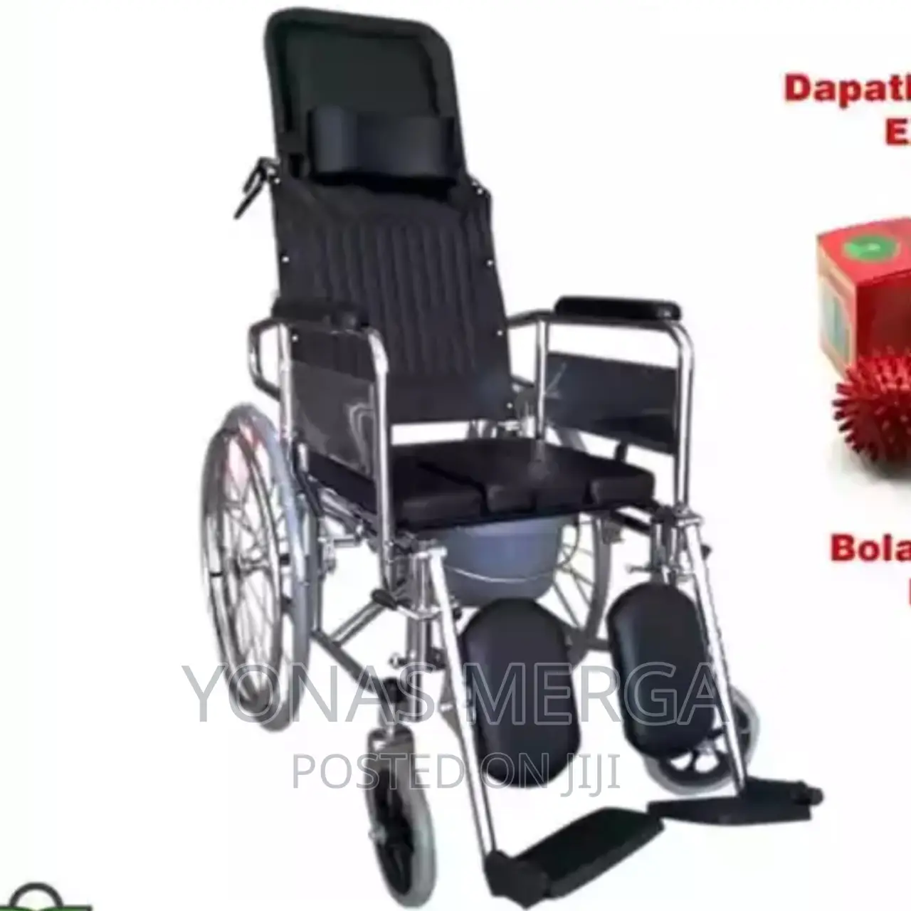 Bed Toilet Wheelchair Reclining by 90°-180° Aging-Resistant