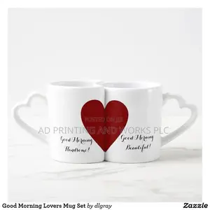 Couple Heart Shaped Mug