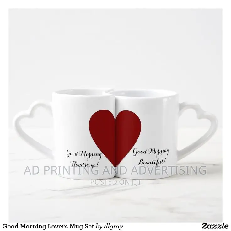 Couple Heart Shaped Mug