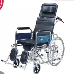 Photo - NEOCHY Portable and Comfortable Full Reclining Wheelchair