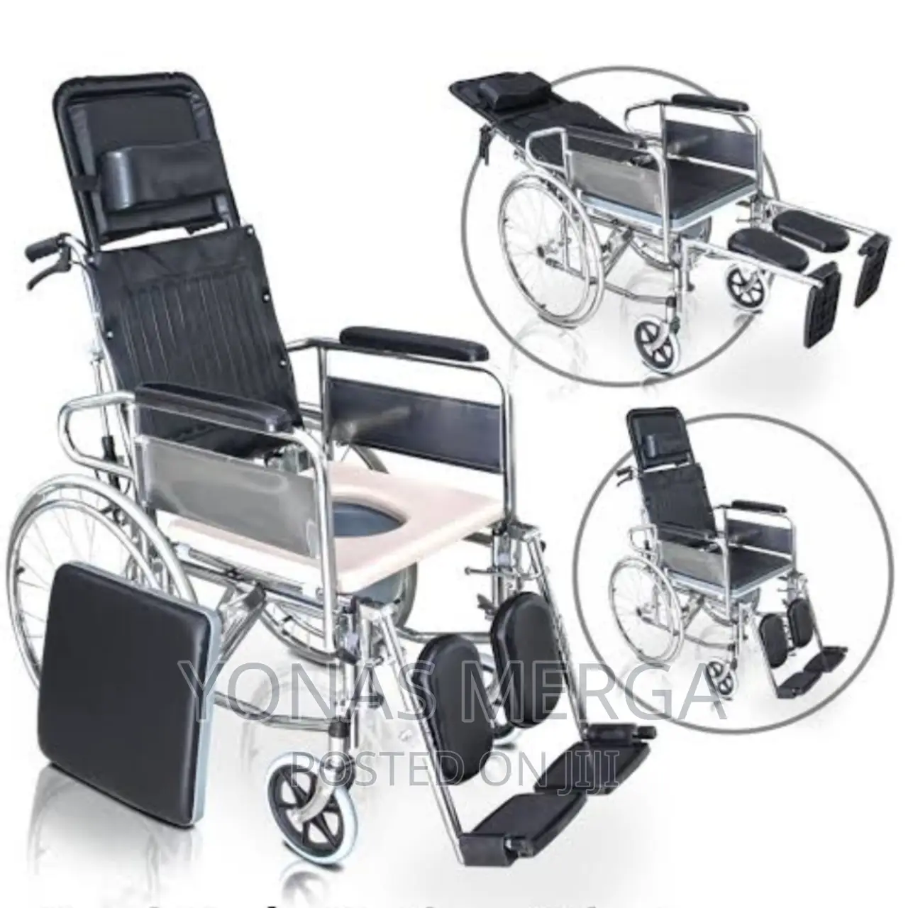 Popo Wheelchair FOSHAN Foldable Commode Bathroom Wheel Chair