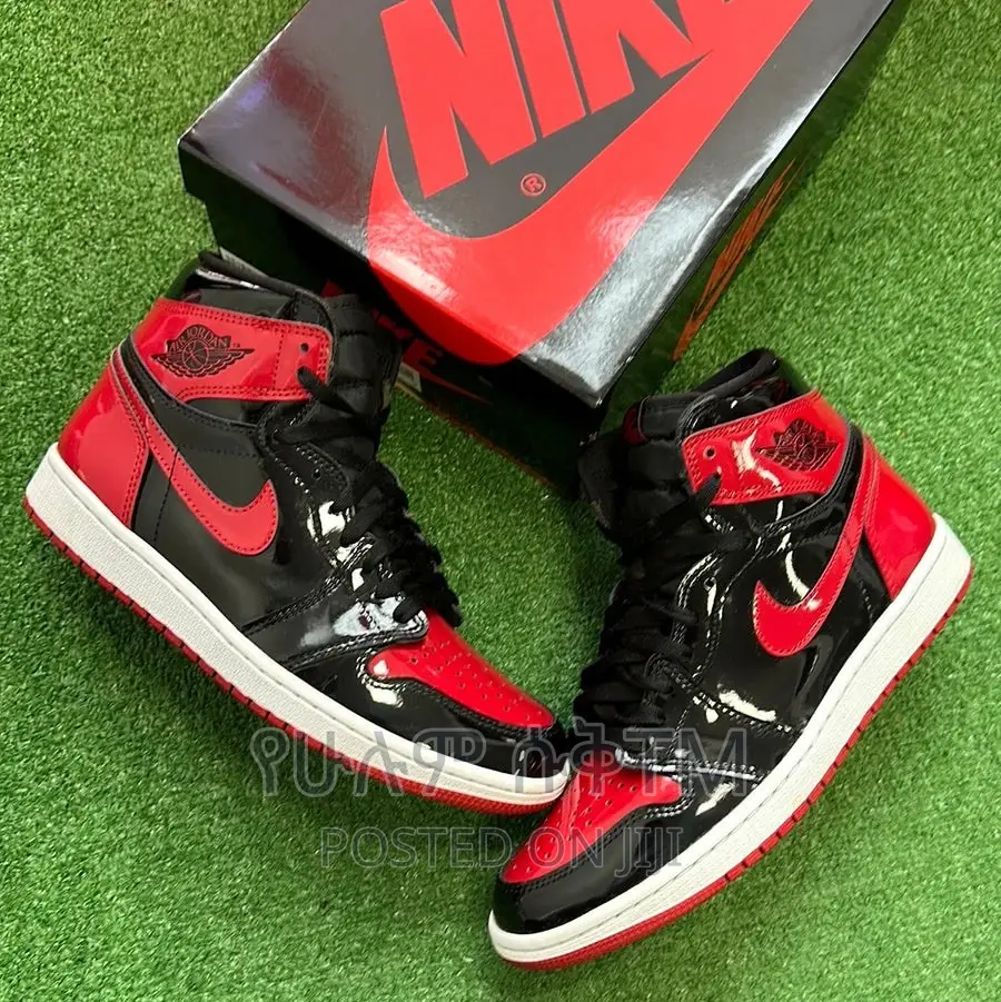 Original Air Jordan 1 High Og ‘ Patent Bred ‘ Shoes