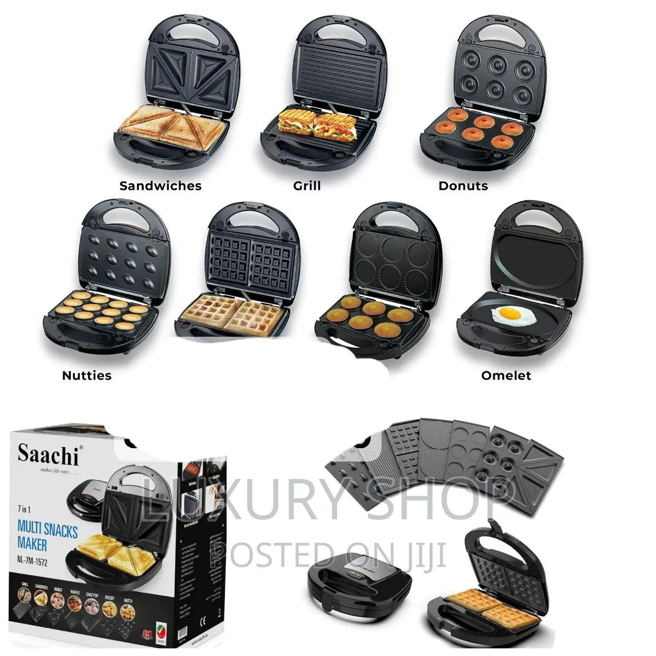 Saachi 7 in 1 Waffle Maker