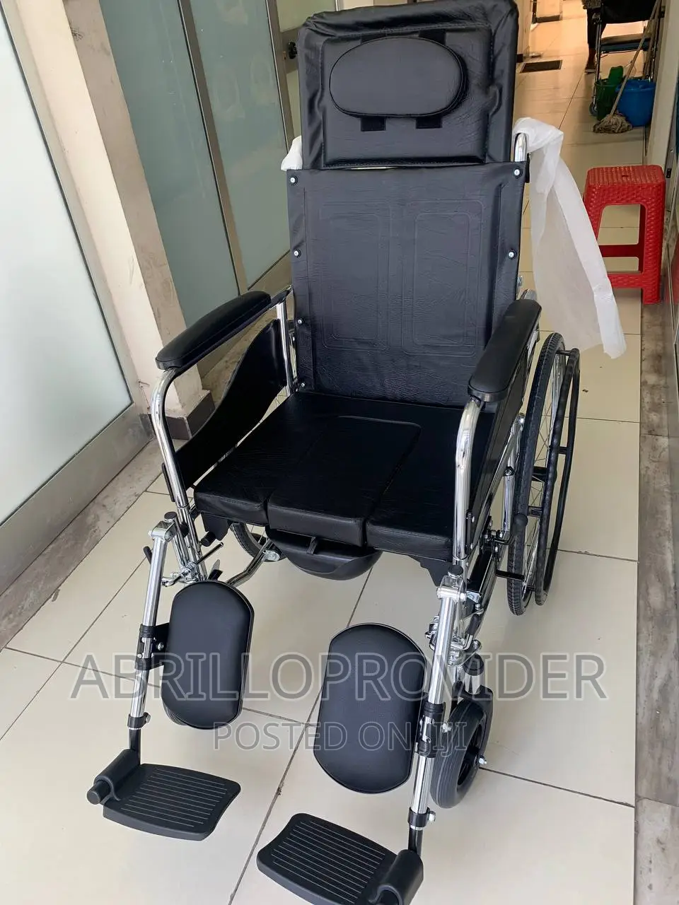 Kommode_wheelchair`Reclining_wheelchair_wheelchair_አዲስ የታሸገ