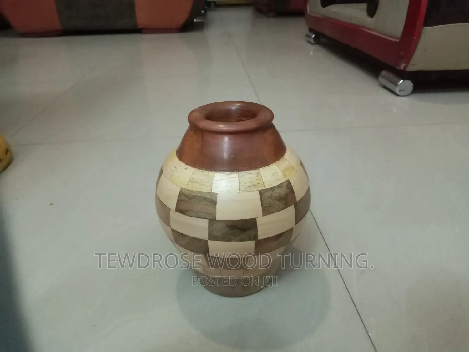 Amazing Segmented Wood Flower Pot