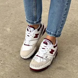 Original New Balance 550 'Burgundy/White' Shoes