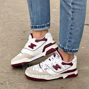 Original New Balance 550 'Burgundy/White' Shoes