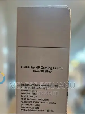 New Laptop HP Omen 16 16GB Intel Core I7 SSD 512GB