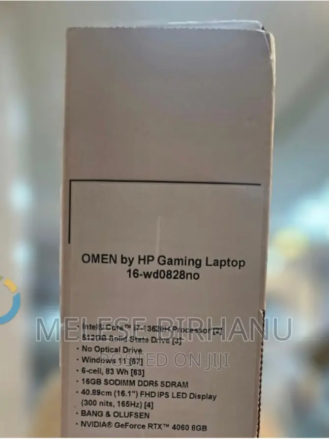 New Laptop HP Omen 16 16GB Intel Core I7 SSD 512GB