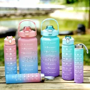 Motivational Design 3in1 Colorful Water Bottle