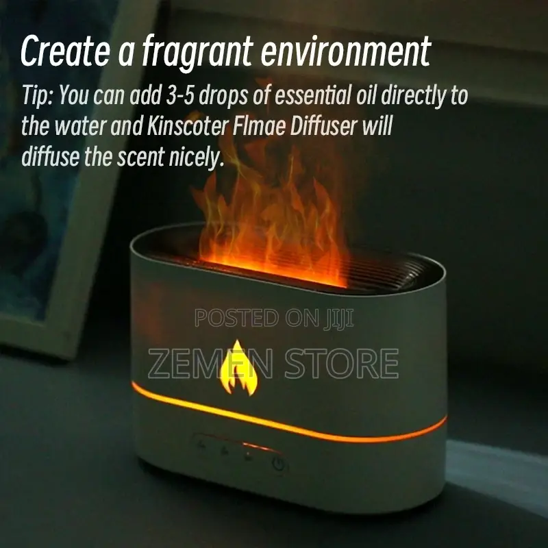 Humidifier With Remote Control Flame Effect Original Quality