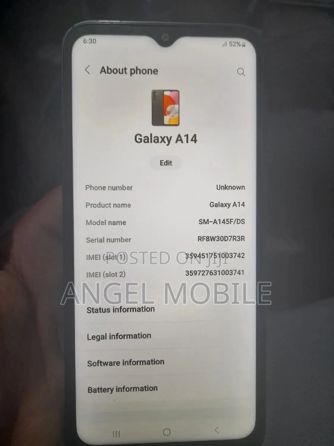New Samsung Galaxy A14 128 GB Black