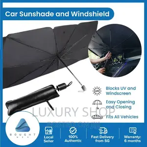 Photo - Foldable Car Sunshade Umbrella
