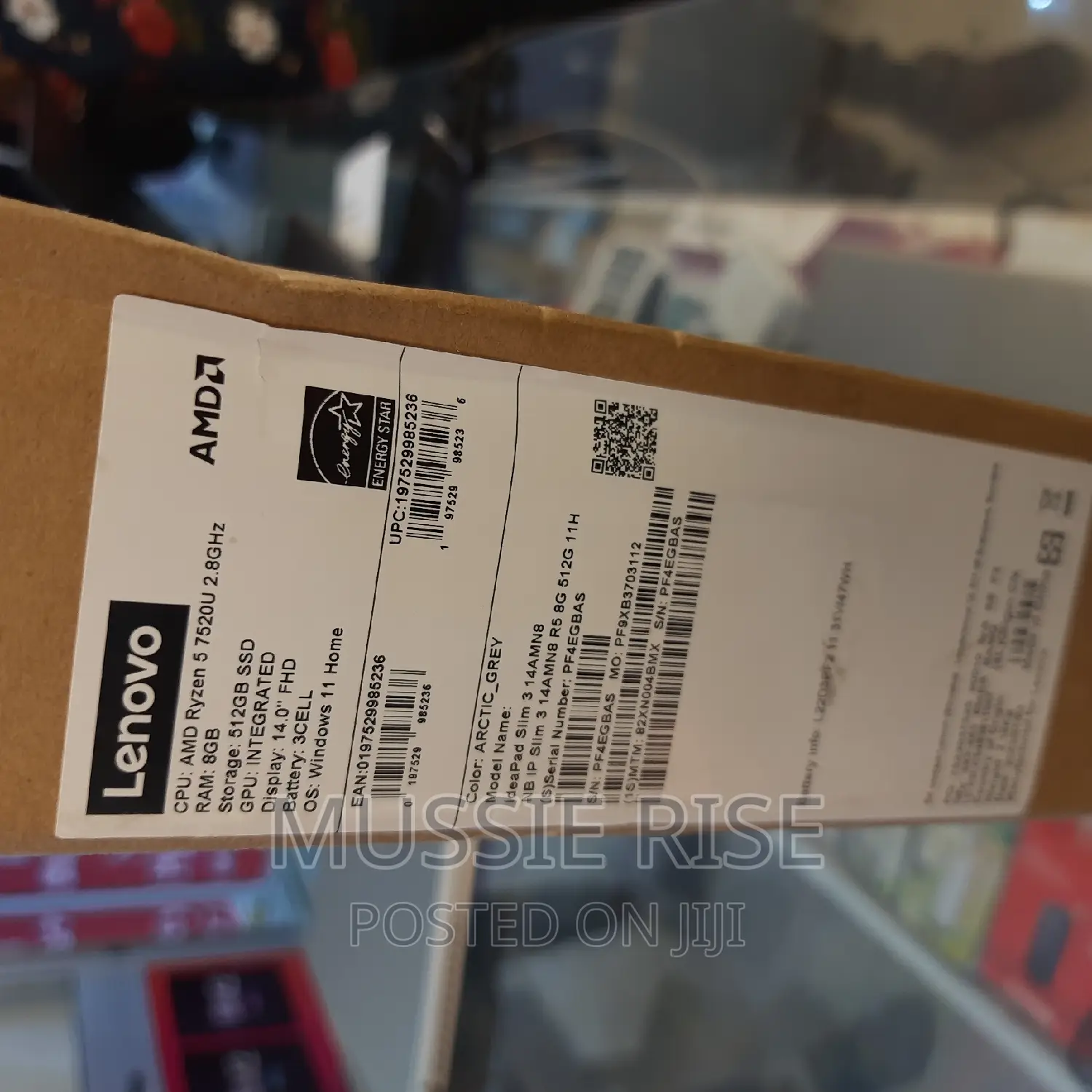 New Laptop Lenovo Ideapad 3 8GB AMD Ryzen 5 SSD 512GB