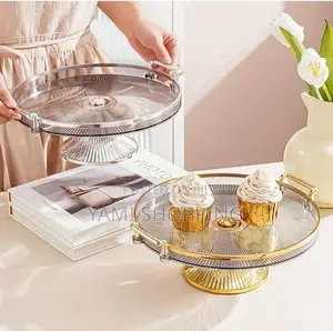 Photo - Acrylic Tray With Golden or Silver Handle