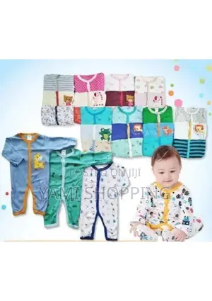 3-Piece Newborn Baby Foot(የዱባይ) Wrapped Jumpsuit