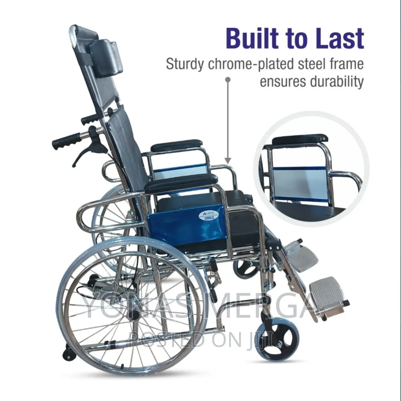 Toilet Wheelchair Primo Series High End Steel Wheelchair