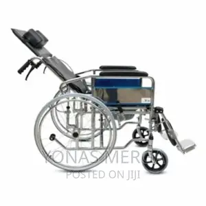 Toilet Wheelcair Chrome Finish (Portable and User-Friendly))