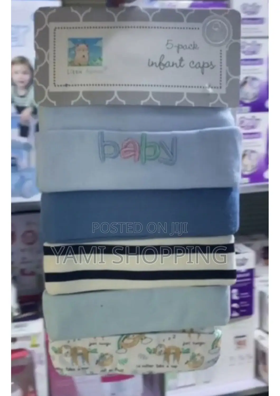 5pcs ኮተን ኮፍያ