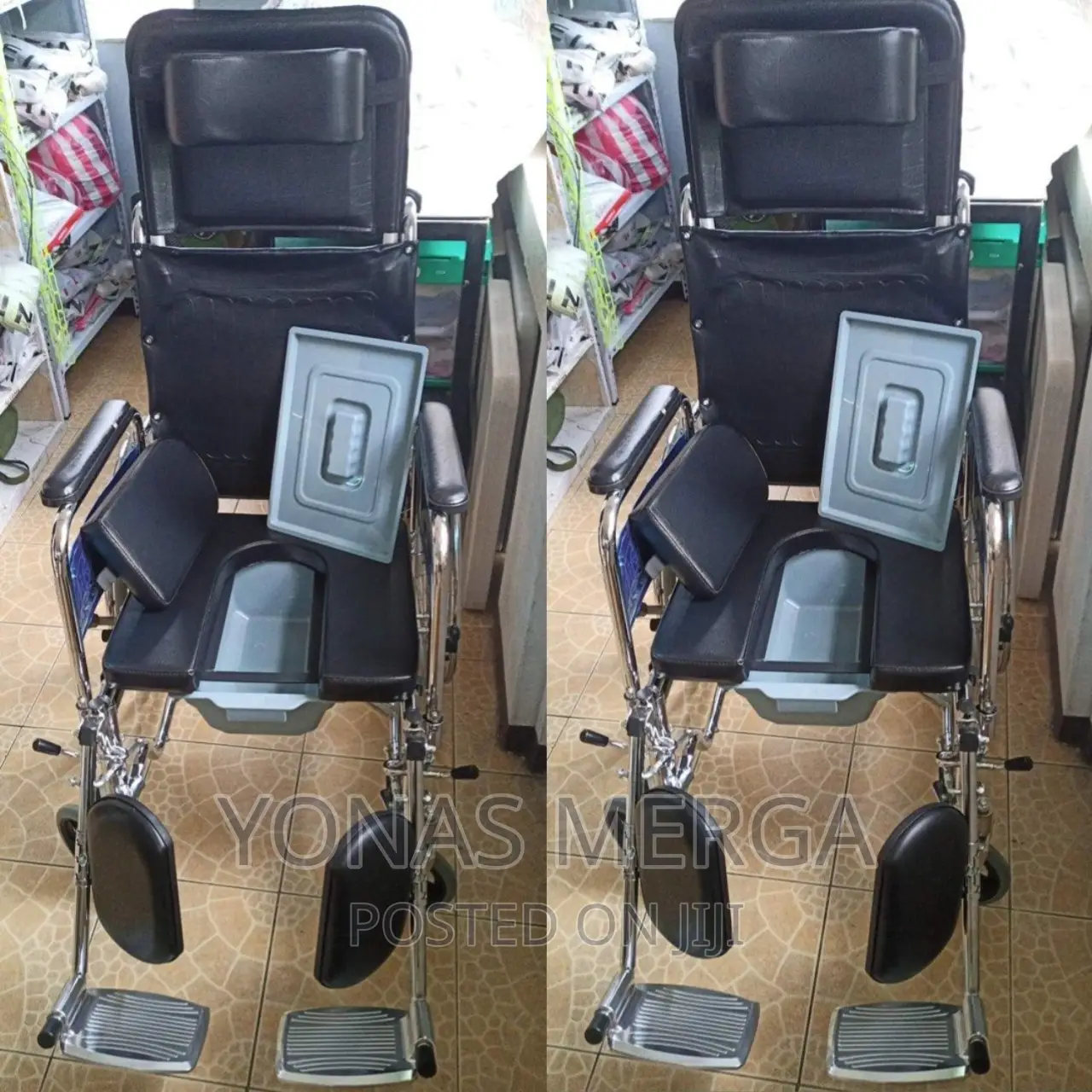 Wheelchair Fold Adjustable Reclining Provisional Head Rest