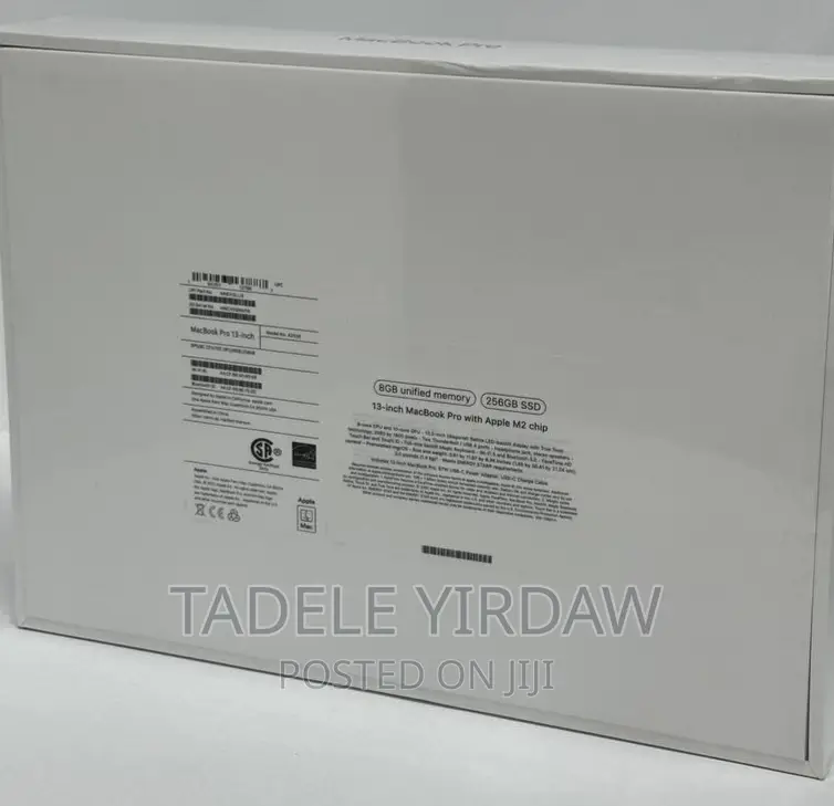 New Laptop Apple MacBook Pro 2023 M2 8GB Apple M2 SSD 256GB