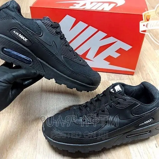 Original Nike Air Max 90 Recraft Gs ‘Triple Black’ Men’S Shoes