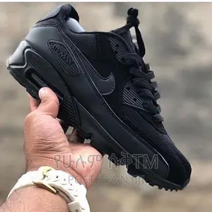 Original Nike Air Max 90 Recraft Gs ‘Triple Black’ Men’S Shoes
