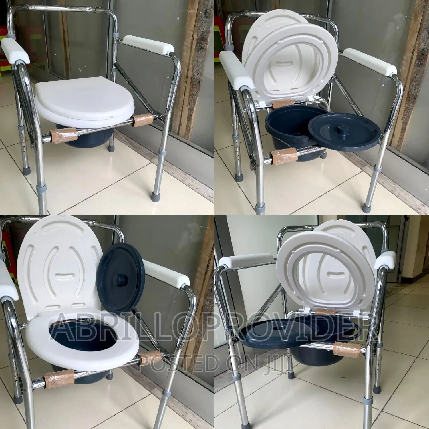 Toilet Chair_commode Chair~Folding Chair=Toilet Chair