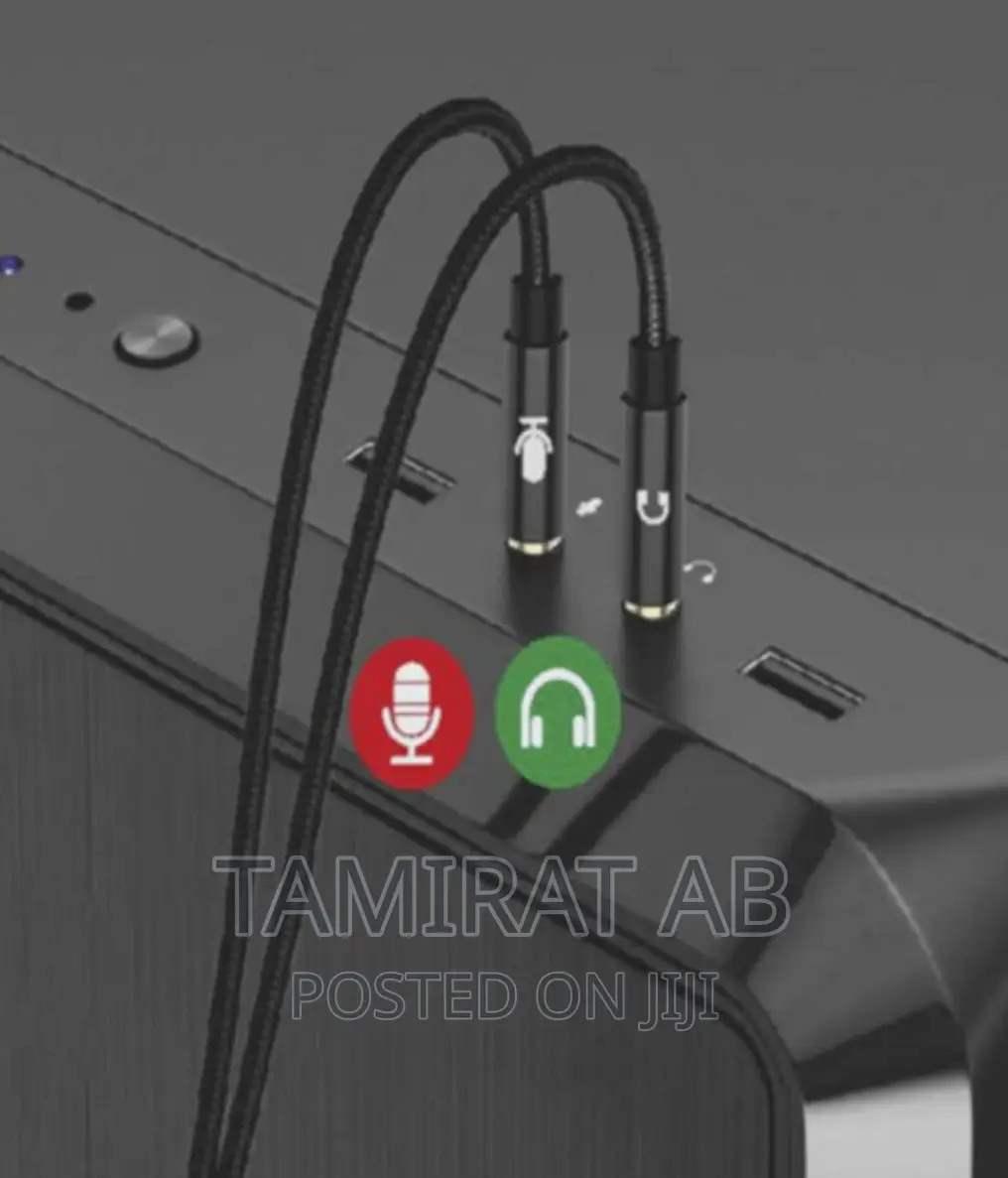 Go-Des 3.5mm Male to Female Mic Audio Headphone Connector