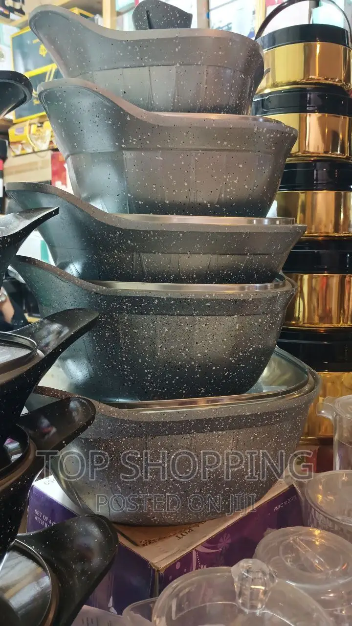Original H.K Granite 5 in 1 Casserole(Cookware)ድስት
