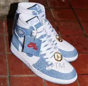 Photo - Original Air Jordan 1 High Og Denim Shoes