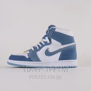 Original Air Jordan 1 High Og Denim Shoes