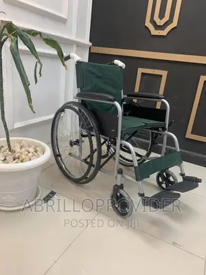 Photo - Light Weight Regular Foldable Chromed Steel Wheelchair