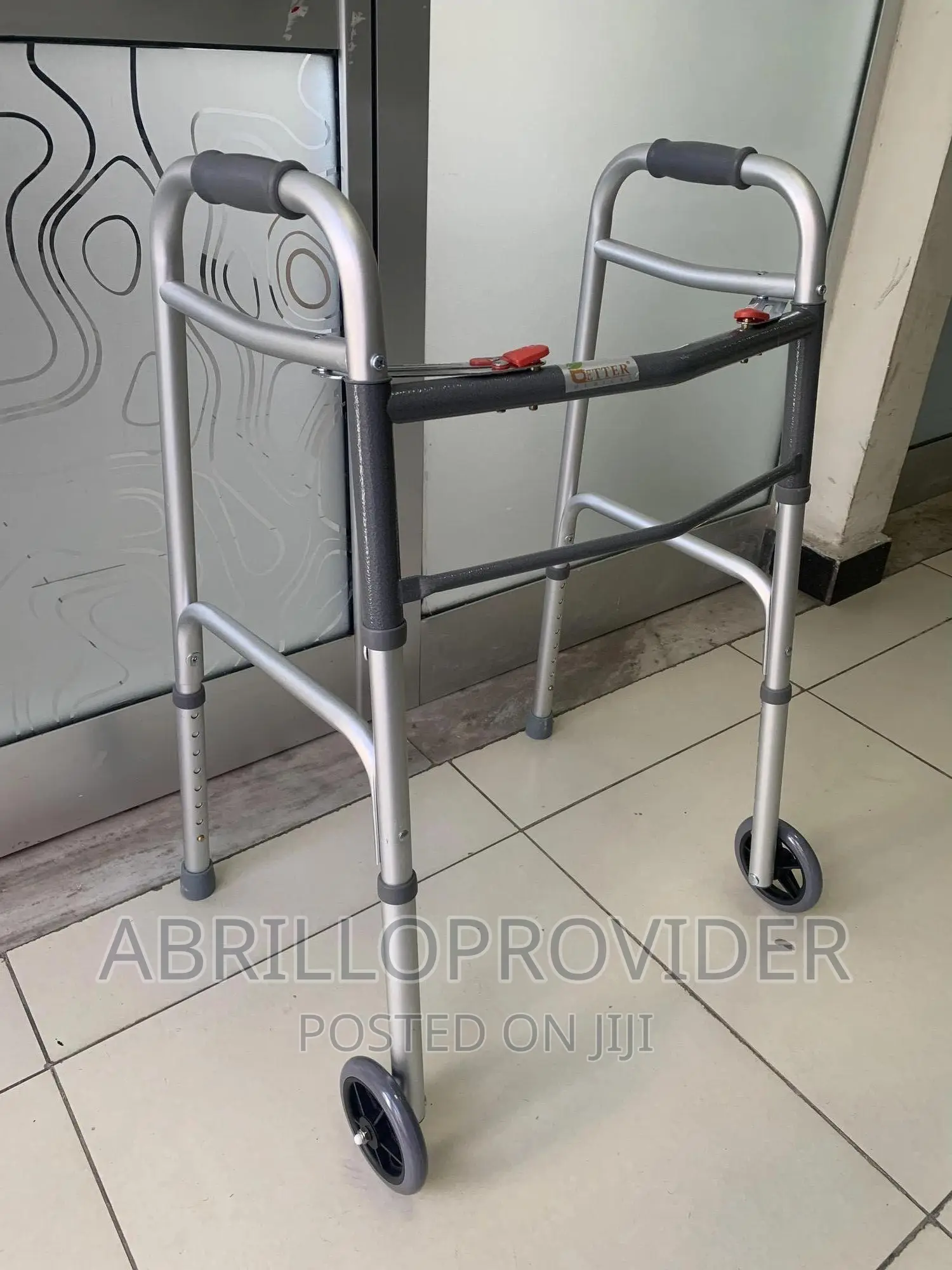 Trigger Release Folding Walker, Brushed Steel~Walker~Walker