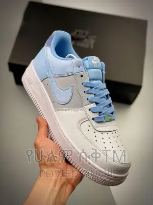 Photo - Original Nike Air Force 1 ‘07 ‘Psychic Blue/ White’ Lowtop Men’S Shoes
