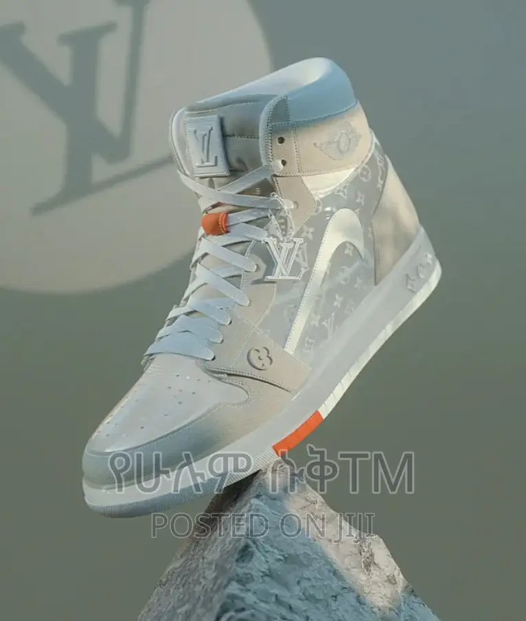 Original Air Jordan 1 X Louis Vuitton Hi Boots Shoes