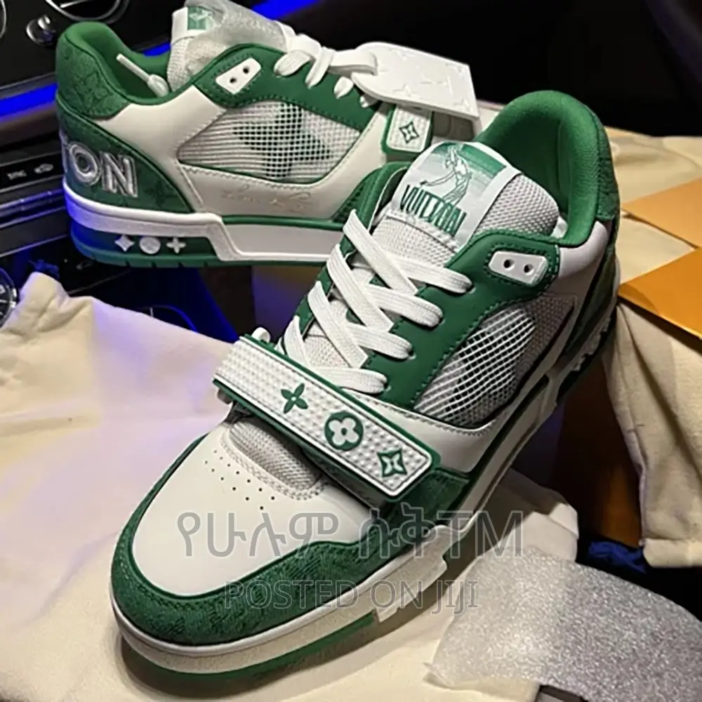 Original Louis Vuitton LV Velcro Monogram Strap Shoes